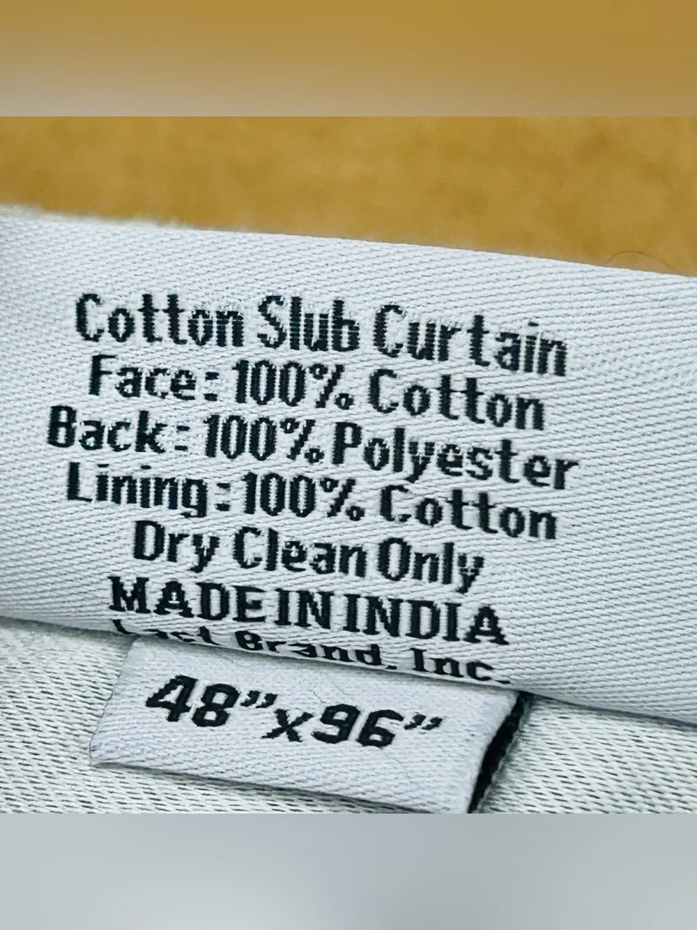 QUINCE Set Of 2 48x96 Cotton Slub Room Darkening Curtains Natural 9941
